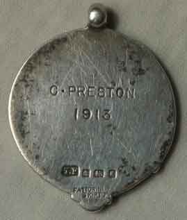 1913 Wharfedale Trophy St John Ambulance - Charles Preston - obverse. Burley Archive Object.