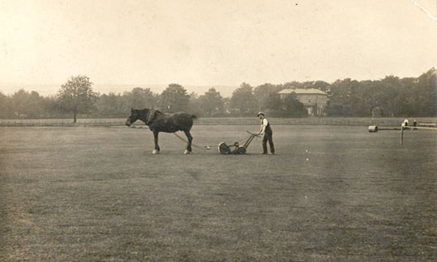 Arthur Lofthouse groundsman - Burley CC at Walton Park, Burley in Wharfedale.