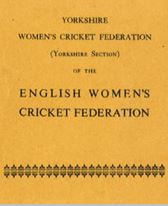 Cover of Yorkshire Women's Cricket Federation Rule Book